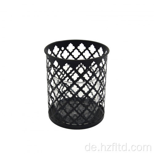 Black Bin Mehrzweck Metalldrahtkerzenhalter